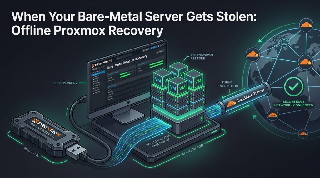 Proxmox disaster recovery architecture using offline PBS and Hyper-V WinNAT